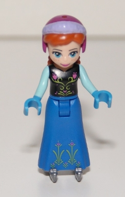 LEGO Anna - Ice Skates, No Cape minifigure