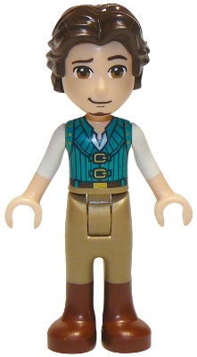 LEGO Flynn Rider - Dark Turquoise Vest minifigure