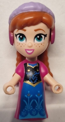 LEGO Anna - Micro Doll, Magenta Dress minifigure
