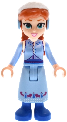 LEGO Anna - Bright Light Blue Skirt and Coat minifigure