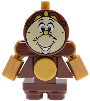 LEGO Cogsworth - Printed Face, Movable Arms minifigure