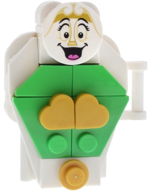 LEGO Wardrobe - Bright Green Doors, Printed Round Face minifigure