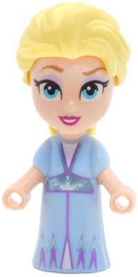 LEGO Elsa - Micro Doll, Bright Light Blue Dress, Open Mouth Smile minifigure