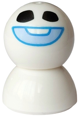 LEGO Snowgie - Bright Light Blue Smile, Dark Azure Outline, Dome Top minifigure dp238