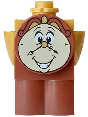 LEGO Cogsworth - Printed Face with Teeth, Log Profile Body minifigure dp247