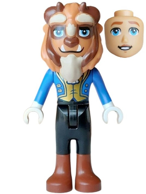 LEGO Beast / Prince Adam - Mini Doll, Black Trousers, Reddish Brown Boots minifigure dp248