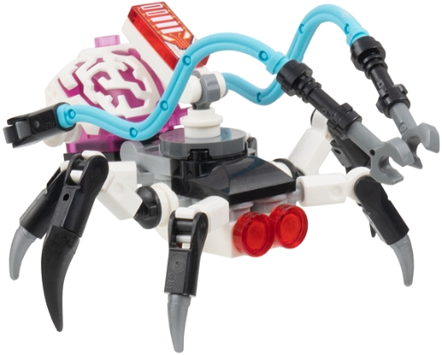 LEGO Cyber Brain Spider - 6 Legs, Medium Azure Appendages minifigure