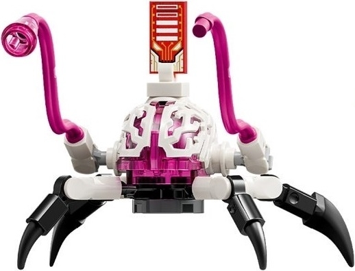 LEGO Cyber Brain Spider - 4 Legs, Magenta Appendages minifigure