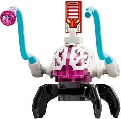 LEGO Cyber Brain Spider - 4 Legs, Medium Azure Appendages, Black Claws minifigure