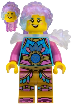 LEGO Izzie - Satin Trans-Clear Armor minifigure
