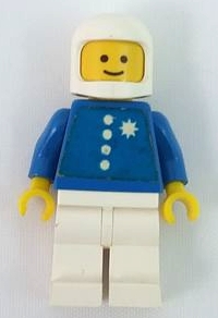 LEGO Coast Guard Pilot  - White Classic Helmet, Torso Sticker with 4 Buttons and Badge minifigure