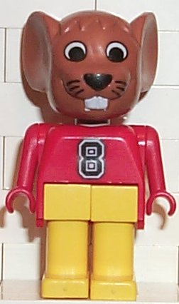 LEGO Fabuland Figure Mouse 2 minifigure