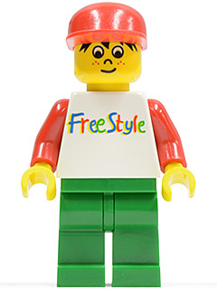 LEGO FreeStyle Timmy with Green Legs and Red Hat minifigure