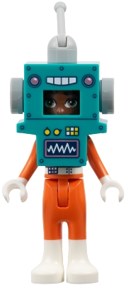 LEGO Friends Zac - Dark Turquoise and Orange Robot Costume minifigure