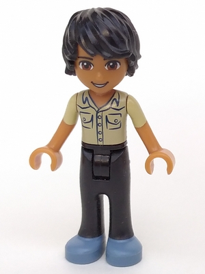 LEGO Friends Matthew, Black Trousers, Khaki Shirt minifigure