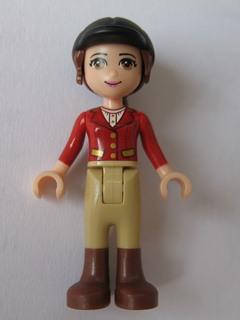 LEGO Friends Olivia, Tan Riding Pants, Red Jacket, Black Riding Helmet minifigure