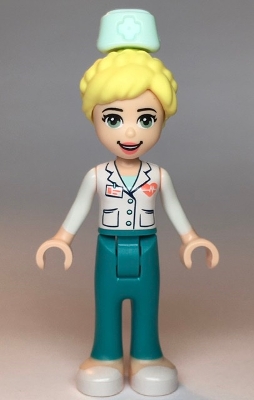 LEGO Friends Dr. Maria, Dark Turquoise Trousers, White Top minifigure