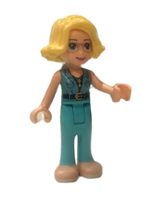 LEGO Friends Alicia, Dark Azure Top, Medium Azure Trousers minifigure