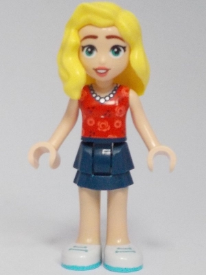 LEGO Friends Matilde - Red Top, Dark Blue Layered Skirt, White Shoes minifigure