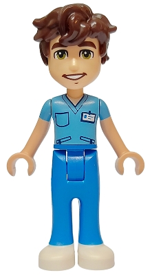 LEGO Friends Brendan - Medium Blue Top, Blue Trousers, White Shoes minifigure
