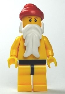 LEGO Santa, Yellow Legs with Black Hips, Yellow Torso minifigure