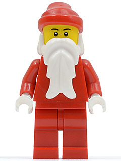LEGO Santa, Red Legs, White Hands minifigure