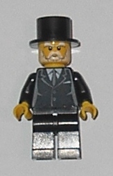 LEGO Suit Black, Top Hat - Sleigh Driver minifigure