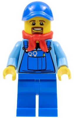 LEGO Winter Holiday Train Locomotive Driver minifigure