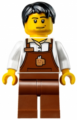 LEGO Christmas Train Ride Barista minifigure