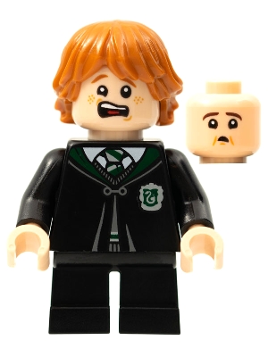 LEGO Ron Weasley, Slytherin Robe, Vincent Crabbe Transformation minifigure