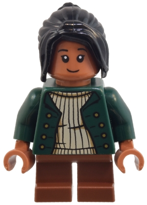 LEGO Padma Patil - Dark Green Jacket, Reddish Brown Short Legs minifigure