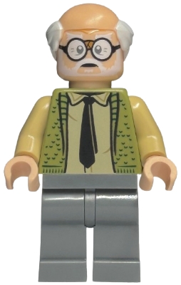 LEGO Ernie Prang - Olive Green Vest Knit, Half Bald, Dark Bluish Gray Legs minifigure