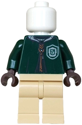 LEGO Mannequin - Quidditch Dark Green Robe, Slytherin Crest minifigure