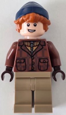 LEGO Ron Weasley - Reddish Brown Jacket, Dark Tan Legs, Dark Blue Beanie minifigure
