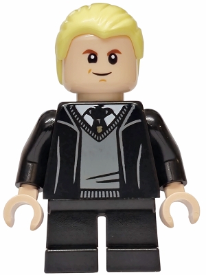 LEGO Draco Malfoy - Hogwarts Robe, Black Tie, Grin minifigure