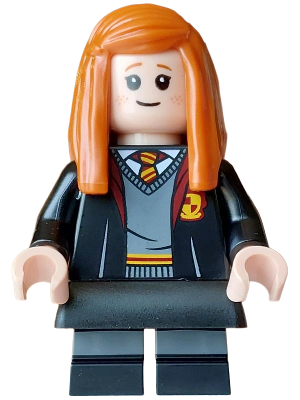 LEGO Ginny Weasley - Gryffindor Robe Open, Black Short Legs, Skirt minifigure hp627