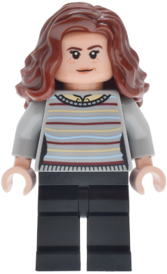 LEGO Hermione Granger - Striped Sweater, Tan Shirt Collar, Black Legs minifigure hp641