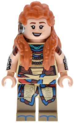 LEGO Aloy - Open Mouth Smile / Lopsided Closed Mouth minifigure