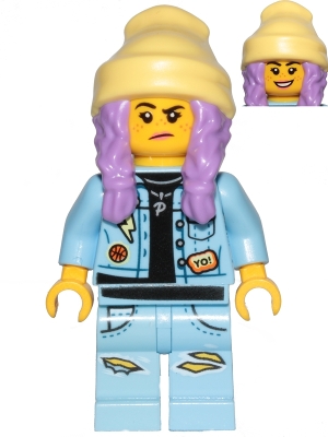 LEGO Parker L. Jackson - Denim Jacket with Beanie (Smile / Grumpy) minifigure