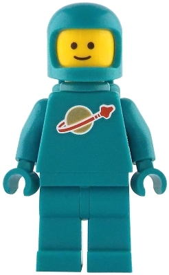 LEGO Classic Space - Dark Turquoise with Air Tanks and Updated Helmet minifigure