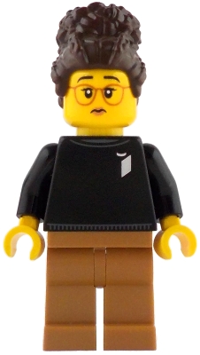LEGO LEGO Ideas Designer - Female, Black Sweater with LEGO Ideas Logo, Medium Nougat Legs minifigure