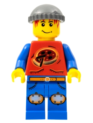 LEGO Xtreme Stunts Pepper Roni, Dark Bluish Gray Knit Cap minifigure