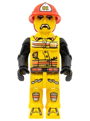 LEGO Fireman in Hat #01 minifigure