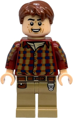 LEGO Dr. Alan Grant - Dark Red Shirt minifigure