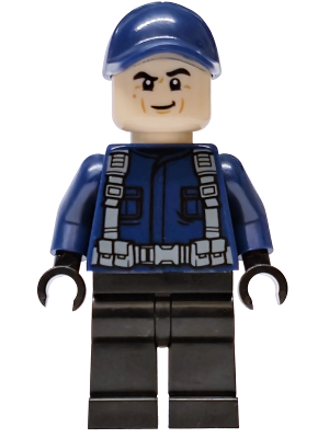 LEGO ACU Guard / Ranger - Male, Dark Blue Cap minifigure jw149