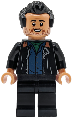 LEGO Dr. Ian Malcolm - Open Vest over Dark Blue Shirt minifigure jw152