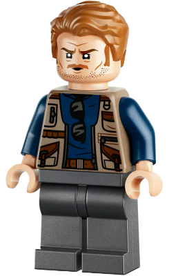 LEGO Owen Grady - Dark Tan Vest minifigure jw153