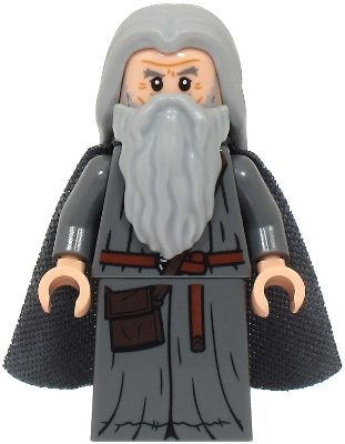LEGO Gandalf the Grey - Hair, Robe, Spongy Cape minifigure