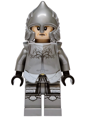 LEGO Soldier of Gondor - Light Nougat Head, Dark Tan Eyebrows minifigure lor156