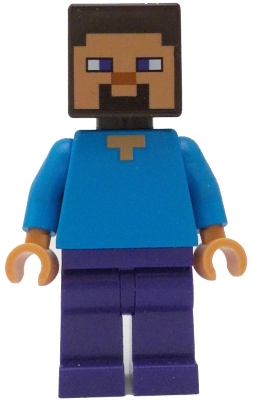 LEGO Steve (Nougat) - Dark Purple Legs minifigure